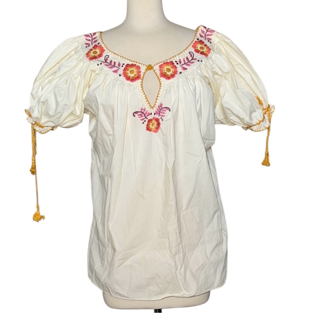 Vintage IXE Embroidered Peasant Top